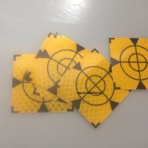 Yellow Reflector Sheet 60 x 60 mm Reflective Tape Target Total Station