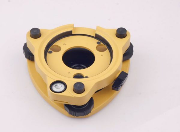 Three-Jaw Yellow Tribrach W/Out Optical Plummet For Total Stations Surveying
